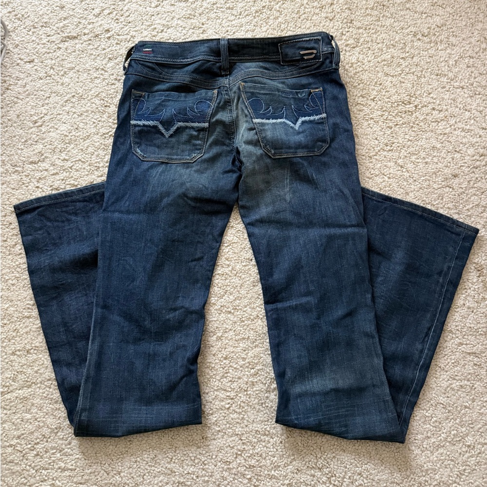 Diesel jeans Lowky BC denim italy low rise 25 x 34” inseam long tall y2k